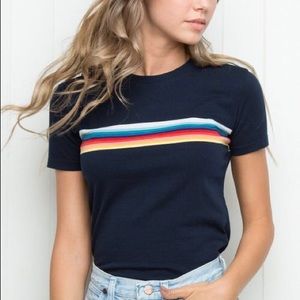 Navy blue rainbow T-shirt